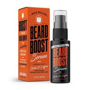 WILD WILLIES #1 BEST BEARD BOOST TOPICAL SERUM FULLER THICKER HEALTHIER LOOK NEW